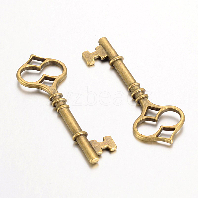 Tibetan Style Alloy Big Pendants TIBEP-14692-AB-FF-1