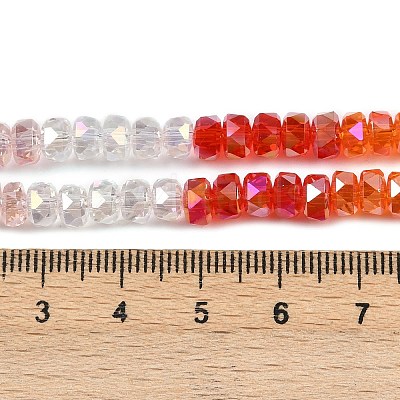 Electroplate Glass Beads Strands EGLA-B011-04B-01-1