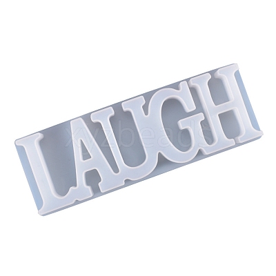 DIY Word Laugh Silicone Molds DIY-K017-05-1
