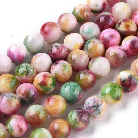 Jade Beads Strands G-D264-10mm-XH19-1