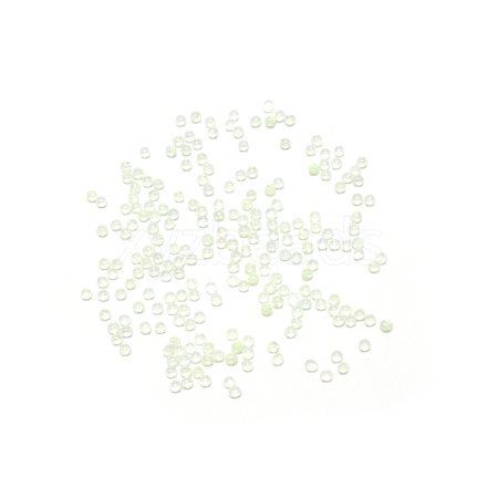 Handmade Luminous Glass Beads GLAA-WH0033-15C-1