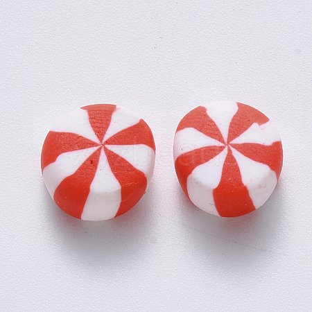 Handmade Polymer Clay Beads CLAY-R084-01F-1