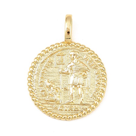 Brass Pendants KK-C162-025B-G-1