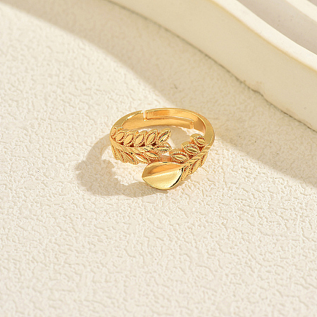 Brass Cuff Open Rings for Women MB5313-6-1