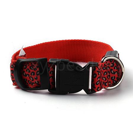 Adjustable Polyester LED Dog Collar MP-H001-A01-1