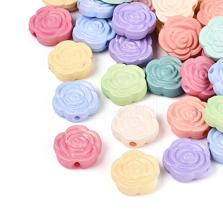 Opaque Acrylic Beads SACR-T020-02M-1