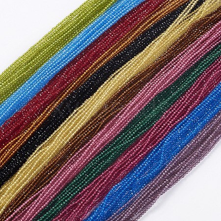 Glass Beads Strands EGLA-E057-02B-1