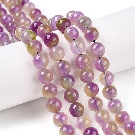 Dyed Natural White Jade Beads Strands G-T138-8mm-210-27-1