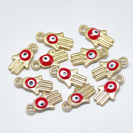 Light Gold Plated Alloy Charms ENAM-S117-28C-1