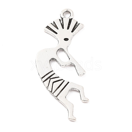 Tibetan Style Alloy Pendants TIBEP-R304-010AS-LF-1