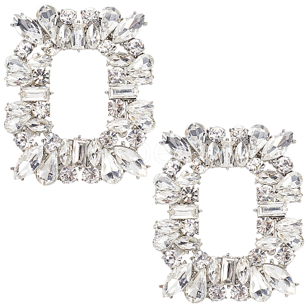 2Pcs Alloy Shoe Buckle Clips FIND-GF0002-79-1