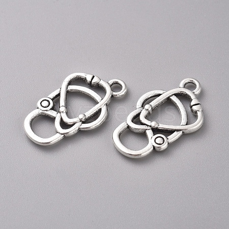 Tibetan Style Alloy Pendants TIBEP-WH0002-02AS-1