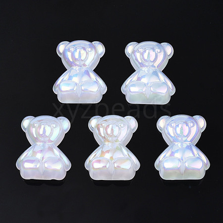 Electroplate Acrylic Cabochons PACR-T014-06-1