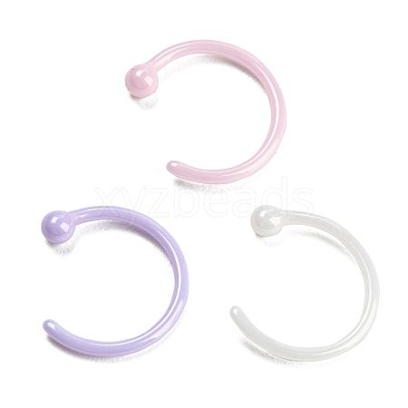 Hypoallergenic Bioceramics Zirconia Ceramic Hoop Nose Rings AJEW-Z014-01-1