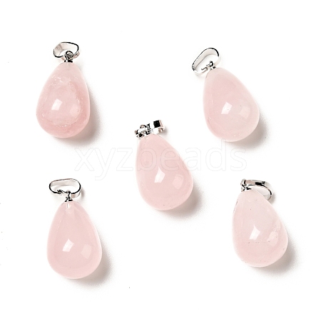 Natural Rose Quartz Pendants G-I332-05P-13-1