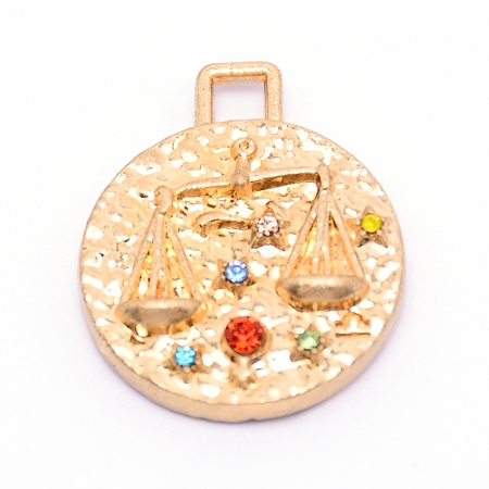 Alloy Colorful Rhinestone Pendants PALLOY-WH0081-54I-1