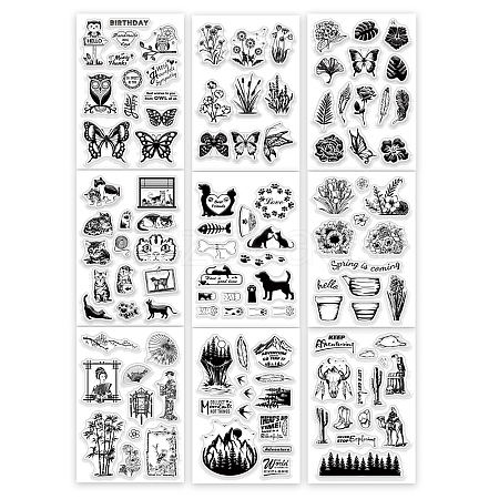 Globleland Acrylic Stamps DIY-GL0001-08-1