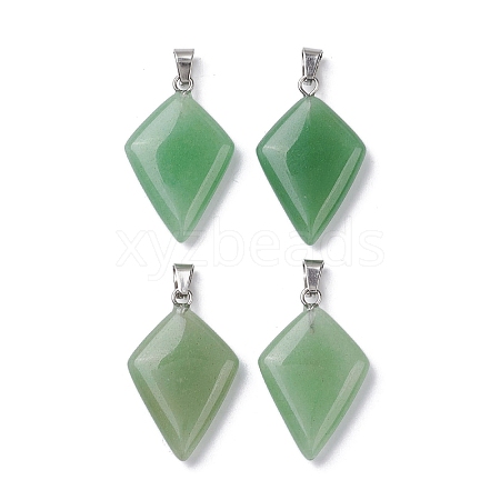 Natural Green Aventurine Pendants G-C110-05E-P-1