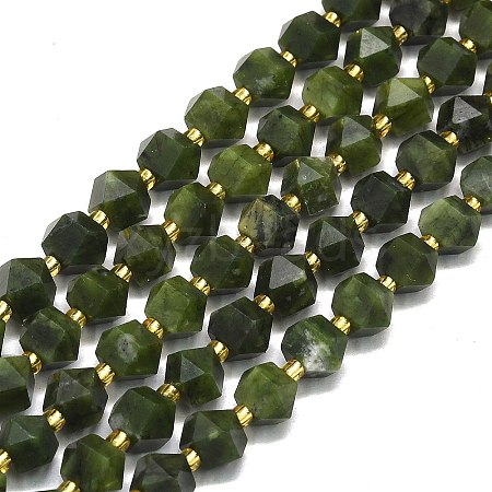 Natural Chinese Southern Jade  Beads Strands G-I376-A49-01-1