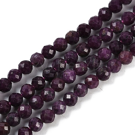 Natural Ruby Beads Strands G-P553-G01-03-1