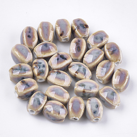 Handmade Porcelain Beads PORC-S498-07F-1