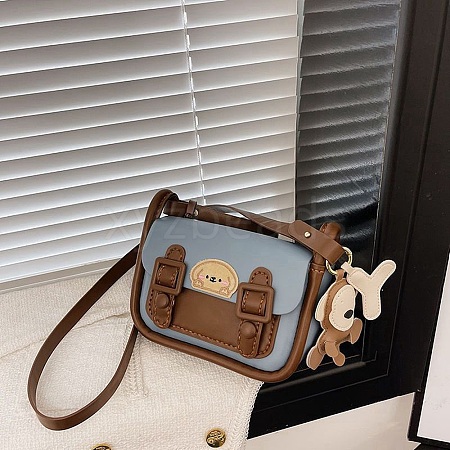 DIY PU Leather Dog Pattern Crossbody Lady Bag Making Sets PW-WG77792-04-1