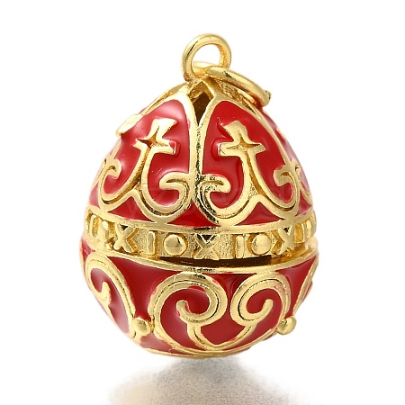 Brass Enamel Pendants KK-K389-049G-02-1