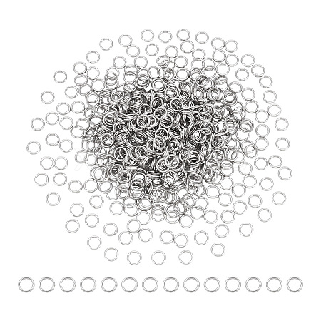 500Pcs Non-Tarnish 304 Stainless Steel Split Rings STAS-UN0065-26P-02-1