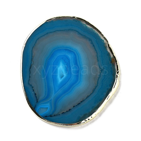 Natural Agate Coaster AJEW-NH0001-04G-01-1