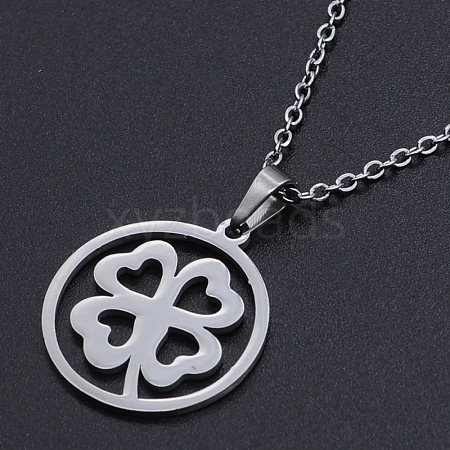 Non-Tarnish 201 Stainless Steel Pendants Necklaces NJEW-S105-JN685-45-1-1