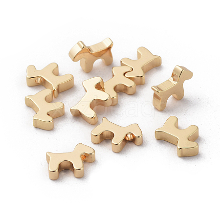 Brass Puppy Charms X-KK-Q735-314G-1