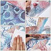 CREATCABIN 6 Sheets 2 Styles Ocean Theme PVC Self Adhesive Decorative Stickers DIY-CN0002-95-6