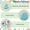 12Pcs 6 Colors Flower Shape Cotton Knitted Costume Ornament Accessories DIY-FG0005-34-4