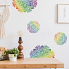 Translucent PVC Self Adhesive Wall Stickers STIC-WH0015-089-3