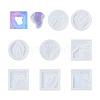 Boutigem 8Pcs 8 Style Cup Mat Silicone Molds DIY-BG0001-27-7