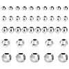   40Pcs 5 Style 925 Sterling Silver Beads Spacer STER-PH0001-70-1