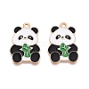 Panda Theme Alloy Enamel Pendants ENAM-T020-34E-1