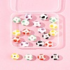 20Pcs 5 Colors Handmade Porcelain Beads PORC-FS0001-19-9