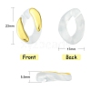 100Pcs Acrylic Linking Rings SACR-CJ0001-36G-2