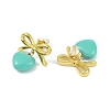 Bowknot 304 Stainless Steel Studs Earrings EJEW-Z047-04G-01-2