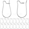 60Pcs 316 Surgical Stainless Steel Hoop Earrings Findings STAS-BBC0010-02-1