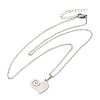 Non-Tarnish 306 Stainless Steel Pendant Necklace for Women NJEW-Q772-01P-08-1