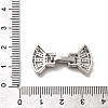 Brass Micro Pave Clear Cubic Zirconia Watch Band Clasps KK-A266-22P-3