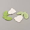 Tulip Flower Shape Polyester Knitted Appliques PATC-WH0005-12B-2