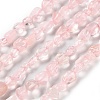 Natural Rose Quartz Beads Strands G-P497-01C-61-1