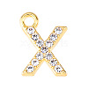 Golden Tone Alloy Rhinestone Pendants PW-WGCC773-24-1