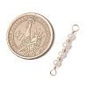 Natural Cultured Freshwater Pearl Potato Beaded Connector Charms PALLOY-JF03702-2