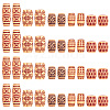 100Pcs 5 Styles Plastic Hair Coil Cuffs FIND-SC0014-92-5