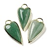 Natural Green Strawberry Quartz Pendants G-K347-01G-07-1