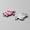 Zinc Alloy Enamel Connector Charms FIND-WH0136-19D-2